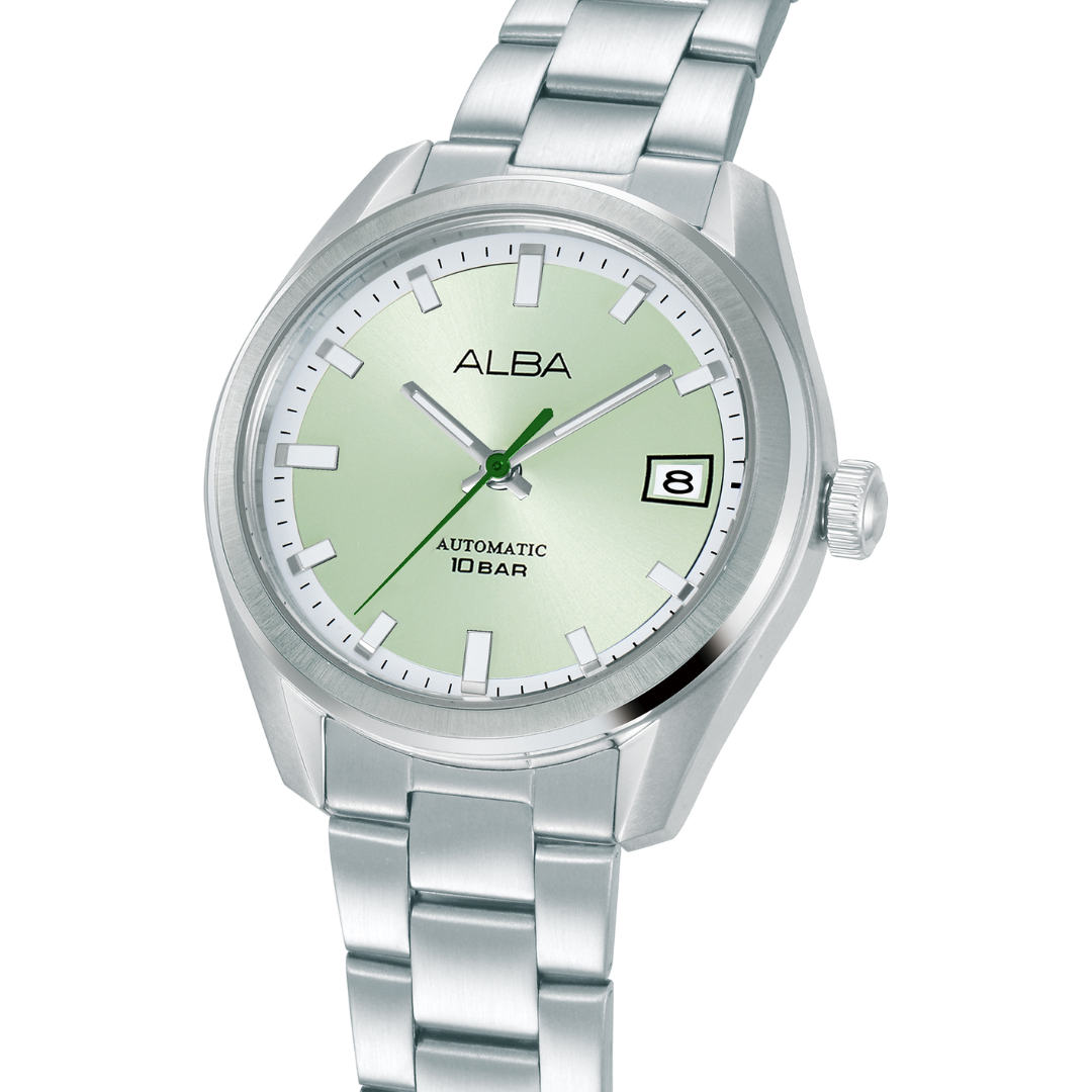 ALBA AU4099X MECHANICAL AUTOMATIC GREEN DIAL MEN WATCH