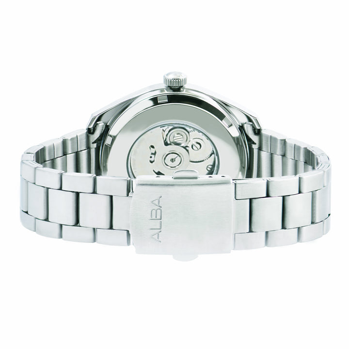 ALBA AU4103X MECHANICAL AUTOMATIC ORANGE DIAL MEN WATCH