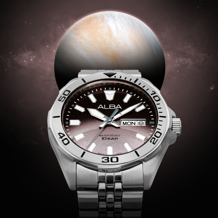 ALBA AV3577X ACTIVE QUARTZ STAINLESS STEEL MEN WATCH