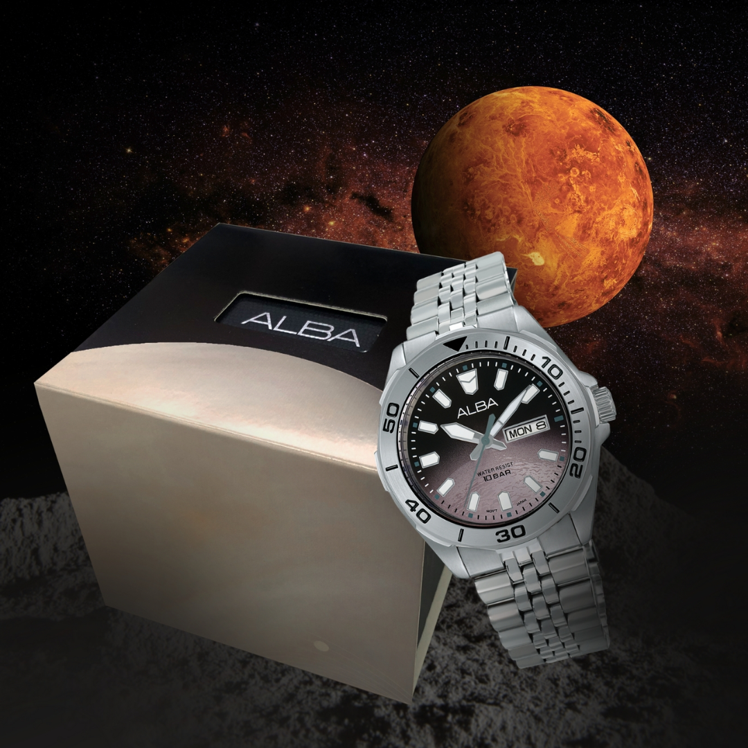 ALBA AV3577X ACTIVE QUARTZ STAINLESS STEEL MEN WATCH