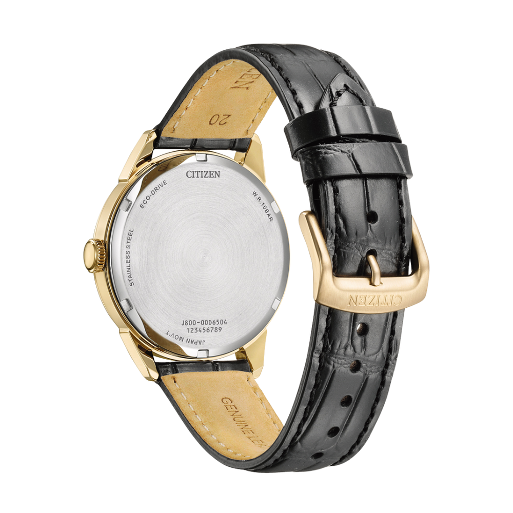 Citizen AW0153-04A genuine leather strap luminous hands eco-friendly