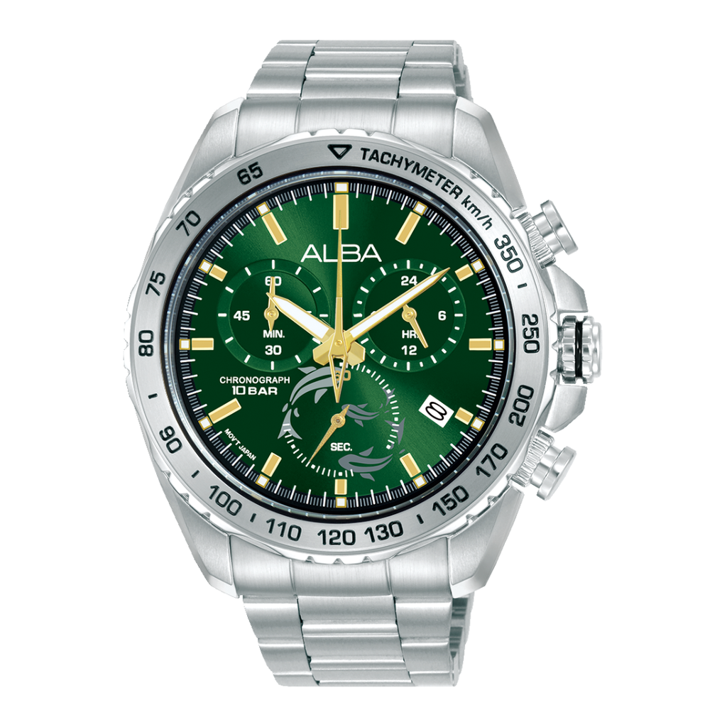 ALBA AX7013X Emerald Tachymeter Men's Chronograph | City Chain