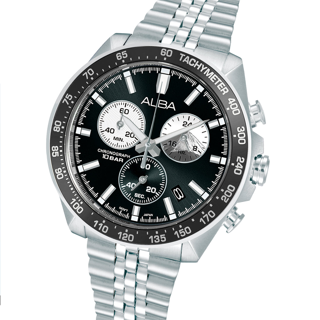 ALBA AX7025X SIGNA QUARTZ CHRONOGRAPH MEN WATCH