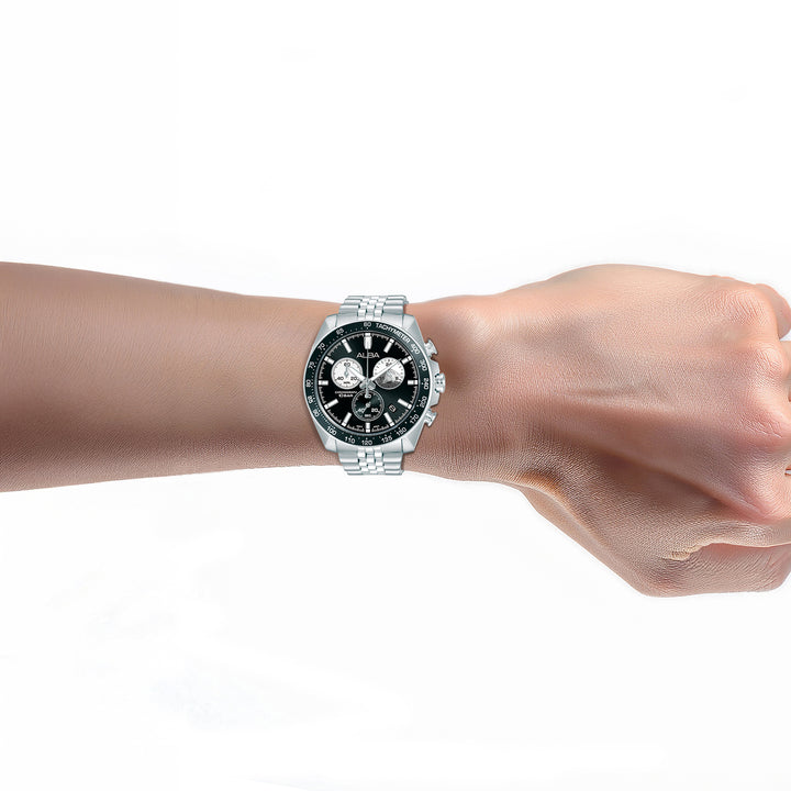 ALBA AX7025X SIGNA QUARTZ CHRONOGRAPH MEN WATCH