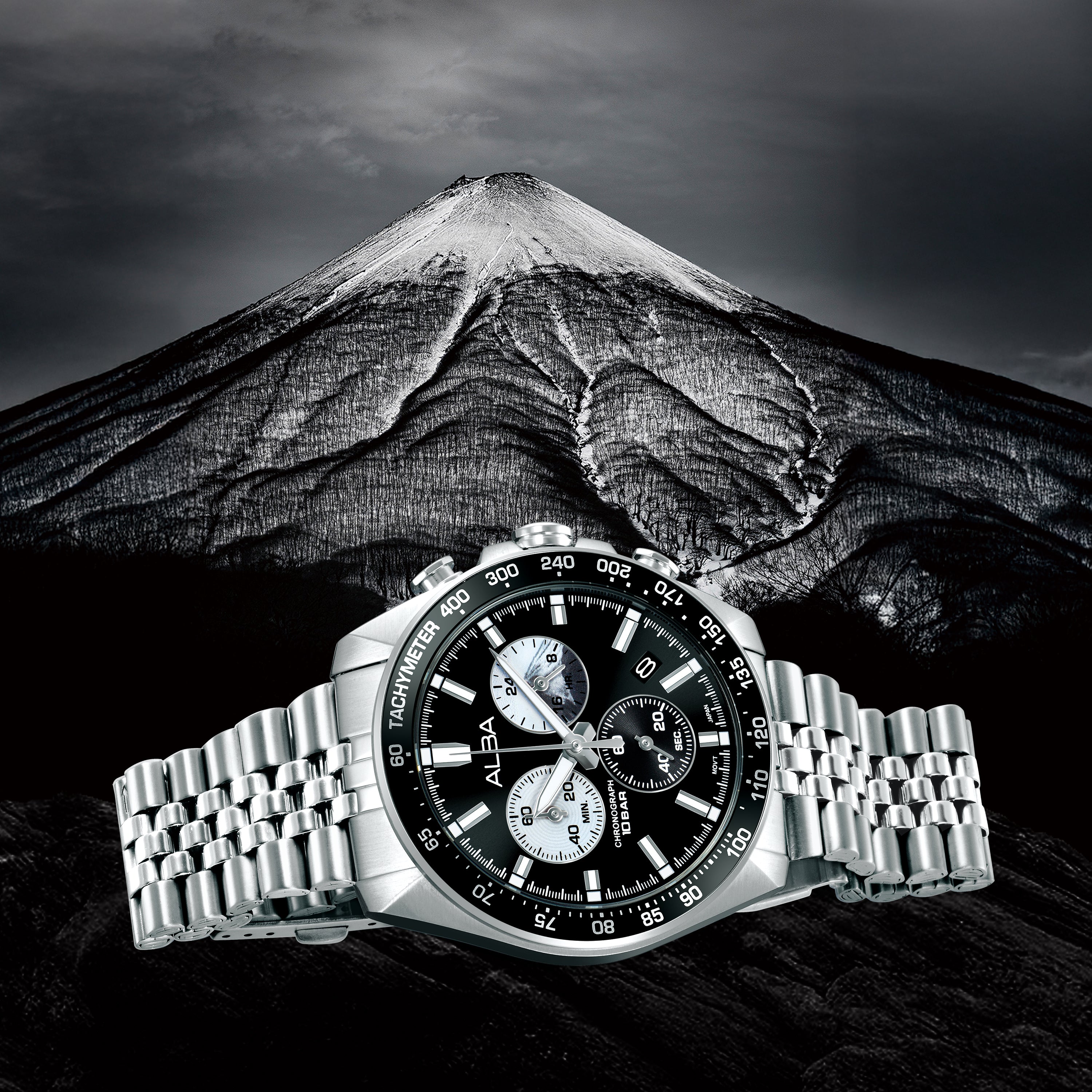 Alba AX7025X Signa Chronograph Men's Watch | Panda Dial | City