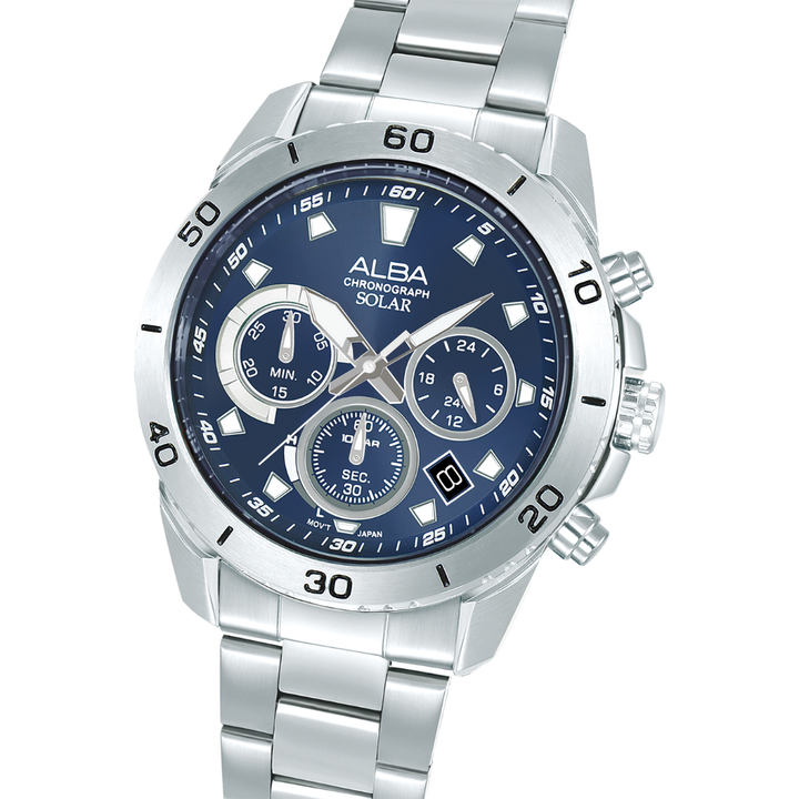 ALBA AZ5013X ACTIVE SOLAR CHRONOGRAPH MEN WATCH