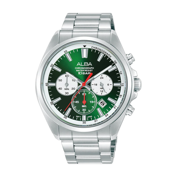 Alba AT3K27X Active Chronograph Men's Watch | Green Dial – City