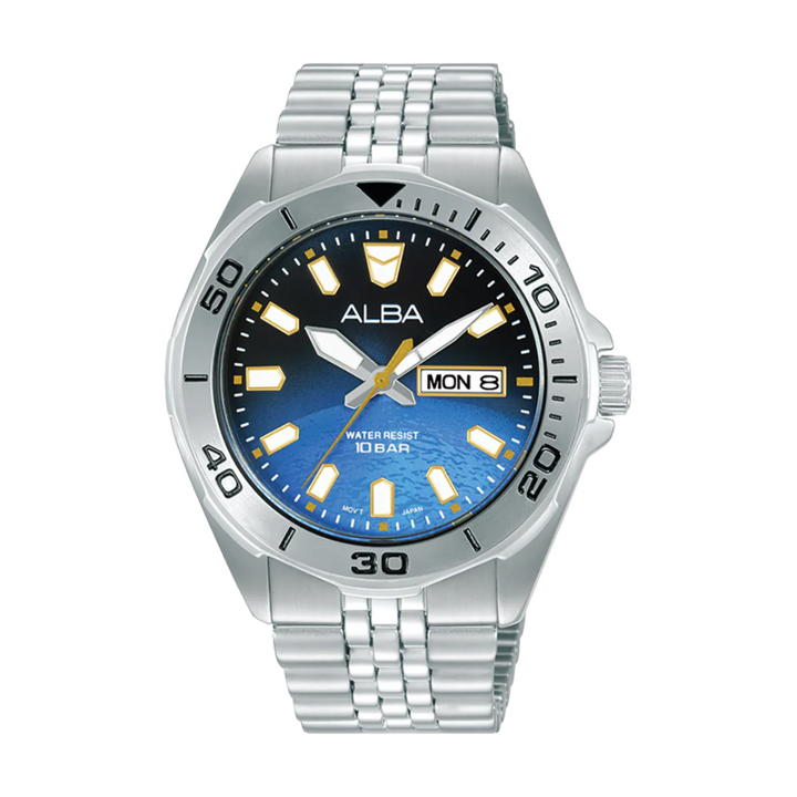 ALBA AV3589X ACTIVE QUARTZ STAINLESS STEEL MEN WATCH