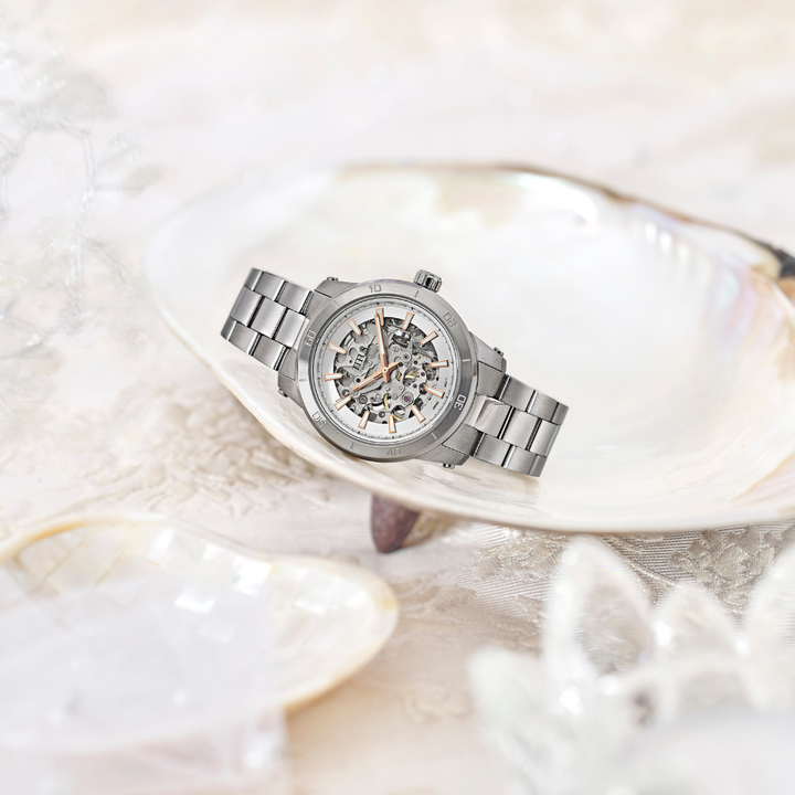 SOLVIL ET TITUS ASPIRA W06-03281-005 3 HANDS MECHANICAL STAINLESS STEEL WOMEN WATCH