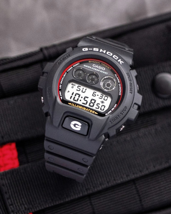 CASIO G-SHOCK DW-6900RL-1DR STANDARD DIGITAL BLACK WATCH