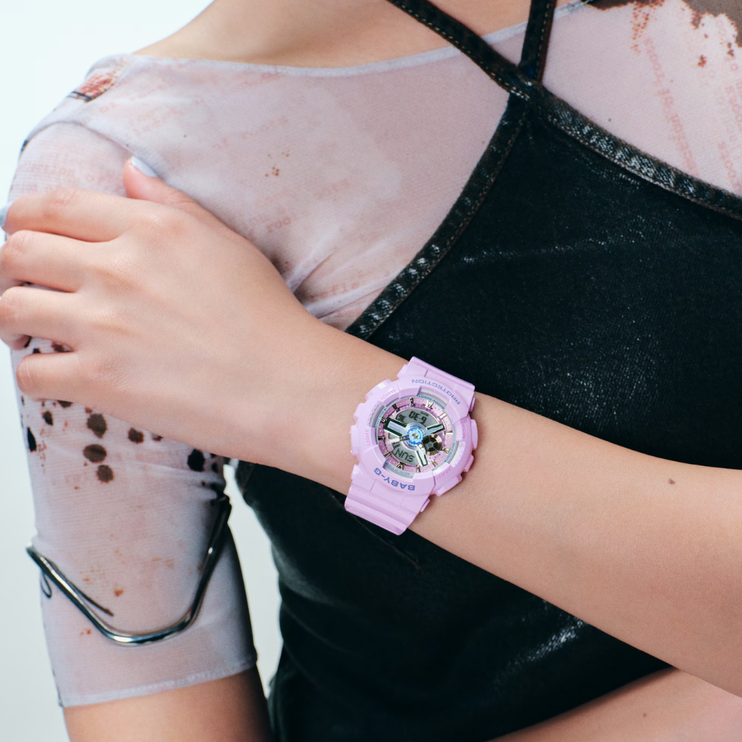CASIO BABY-G BA-110MC-6ADR ANALOG-DIGITAL PURPLE WOMEN WATCH
