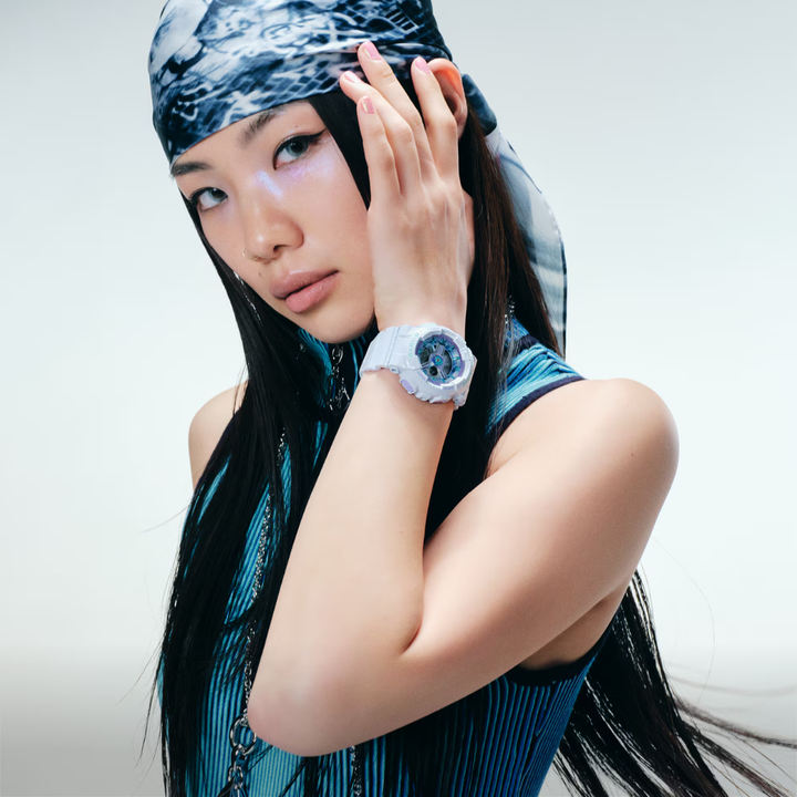 CASIO BABY-G BA-110MC-7ADR ANALOG-DIGITAL WHITE WOMEN WATCH