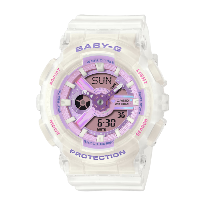 CASIO BABY-G BA-110PS-7ADR ANALOG-DIGITAL PURPLE WOMEN WATCH