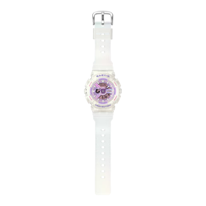 CASIO BABY-G BA-110PS-7ADR ANALOG-DIGITAL PURPLE WOMEN WATCH