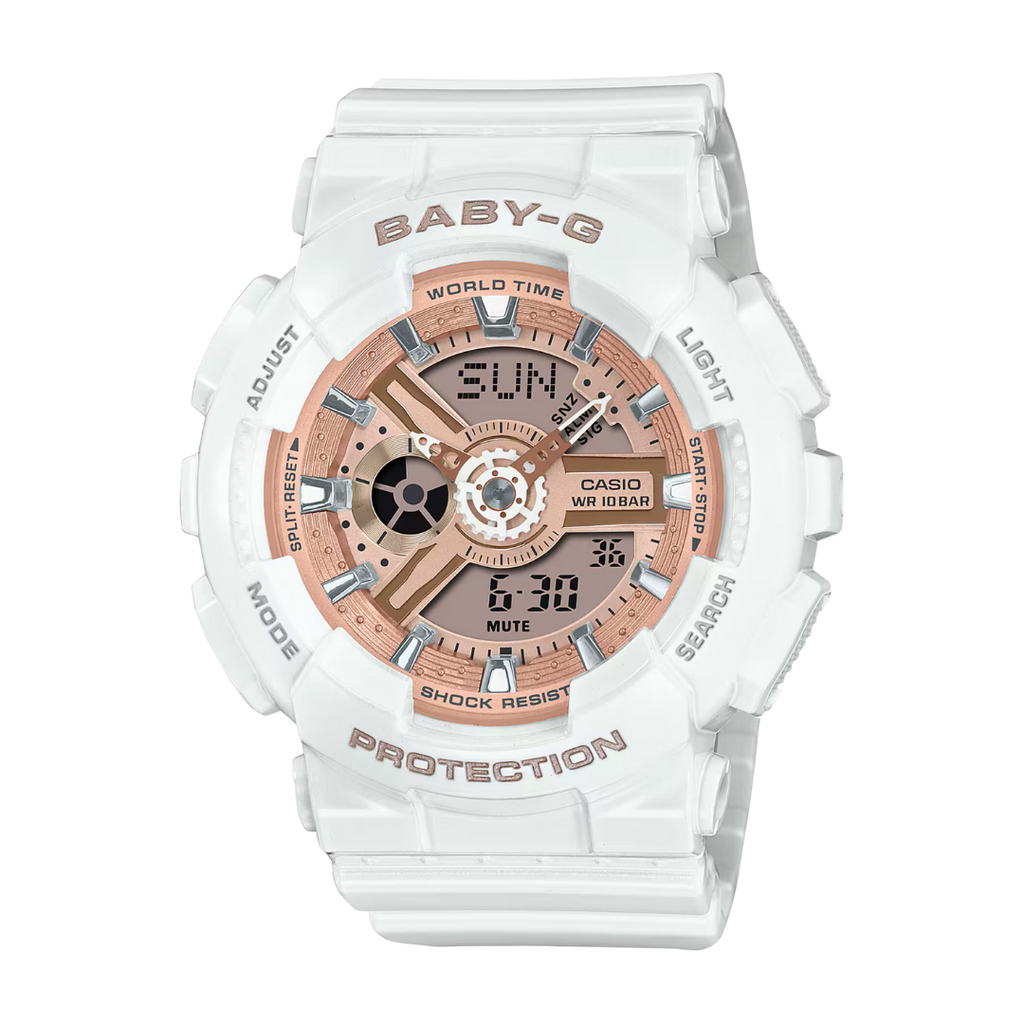 Casio Baby-G BA-110X-7A1DR Analog-Digital White Watch | City Chain