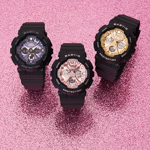 CASIO BABY-G BA-130-1A2DR ANALOG-DIGITAL BLACK WATCH