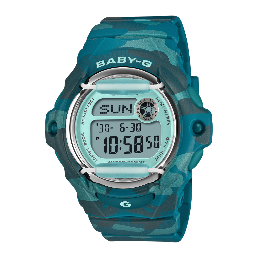 CASIO BABY-G BG-169CM-2DR BOLD CAMO DIGITAL WATCH