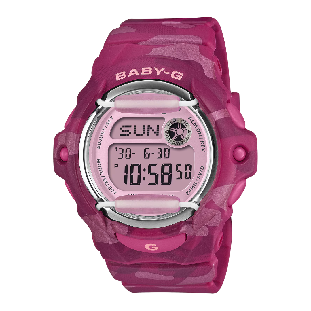 CASIO BABY-G BG-169CM-4DR BOLD CAMO DIGITAL WATCH