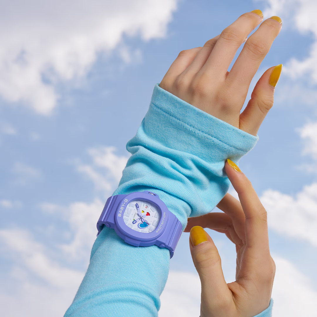 CASIO BABY-G BGA-10-6ADR PLAYFUL HEARTS ANALOG WOMEN WATCH