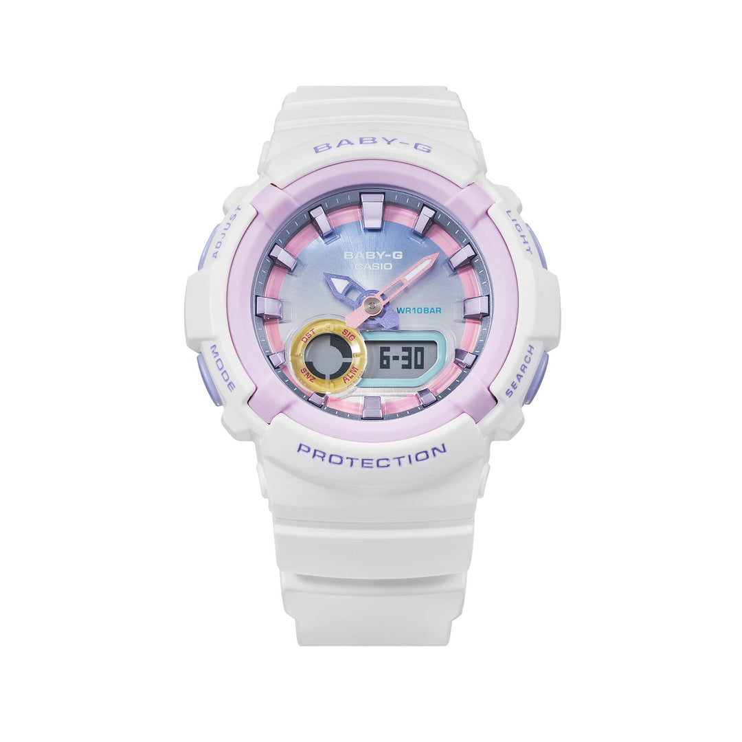 CASIO BABY-G BGA-280PM-7ADR STANDARD ANALOG-DIGITAL WHITE WATCH