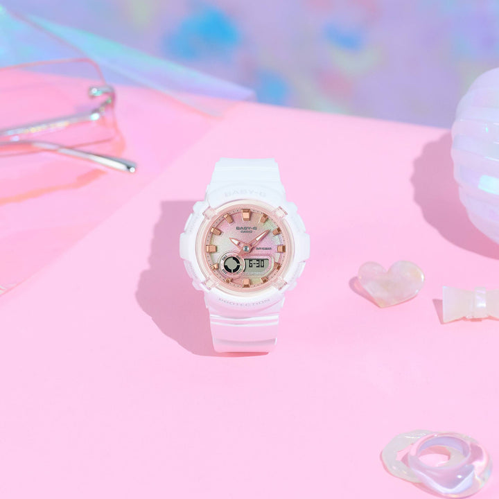 CASIO BABY-G BGA-280TD-7ADR STANDARD ANALOG-DIGITAL WHITE WOMEN WATCH