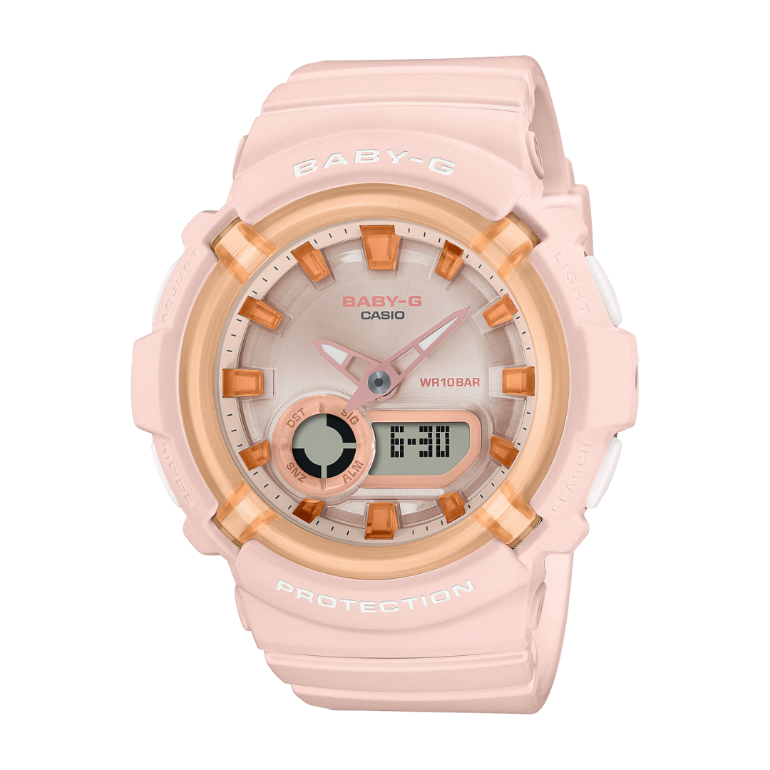 CASIO BABY-G BGA-280SW-4ADR STANDARD ANALOG-DIGITAL CORAL PINK WATCH