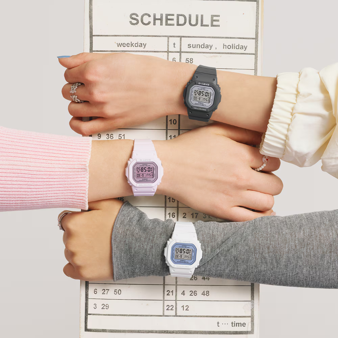 CASIO BABY-G BGD-565SC-2BDR STANDARD DIGITAL WHITE WATCH