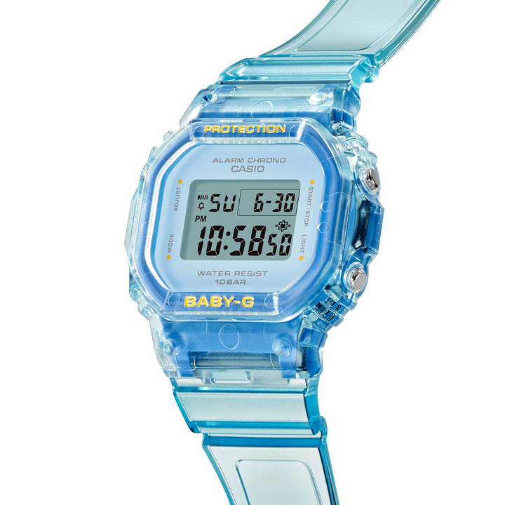 CASIO BABY-G BGD-565SJ-2DR SUMMER JELLY COLORS DIGITAL BLUE WOMEN WATCH