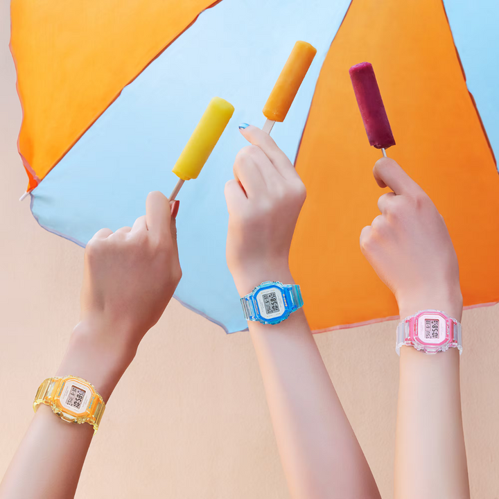 CASIO BABY-G BGD-565SJ-9DR SUMMER JELLY COLORS DIGITAL YELLOW WOMEN WATCH