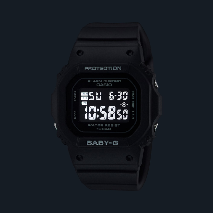 CASIO BABY-G BGD-565U-1DR STANDARD DIGITAL BLACK WATCH