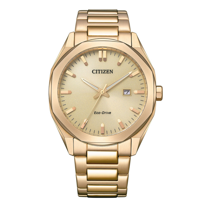 CITIZEN BM7603-82P ECO-DRIVE ROSE GOLD STAINLESS STEEL MEN WATCH