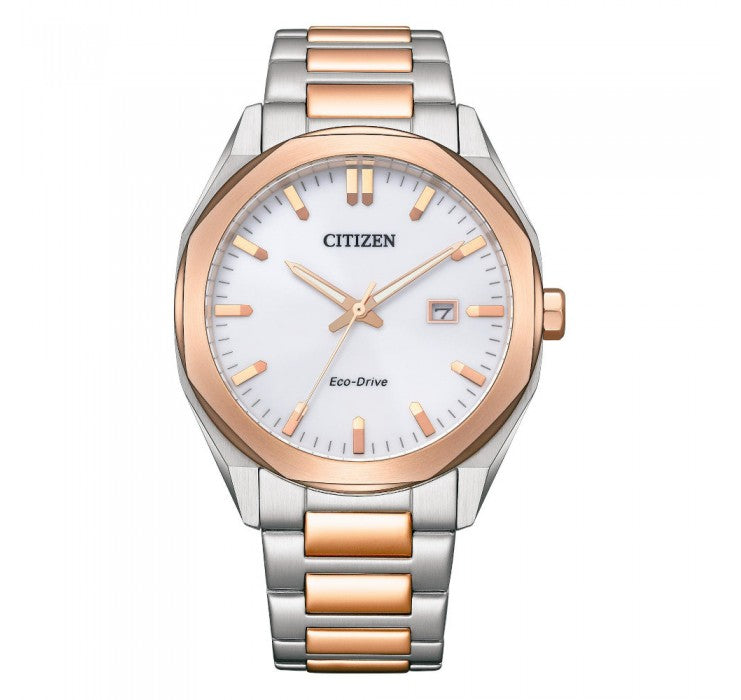 CITIZEN BM7606-84A ECO-DRIVE TWO TONE STAINLESS STEEL MEN WATCH