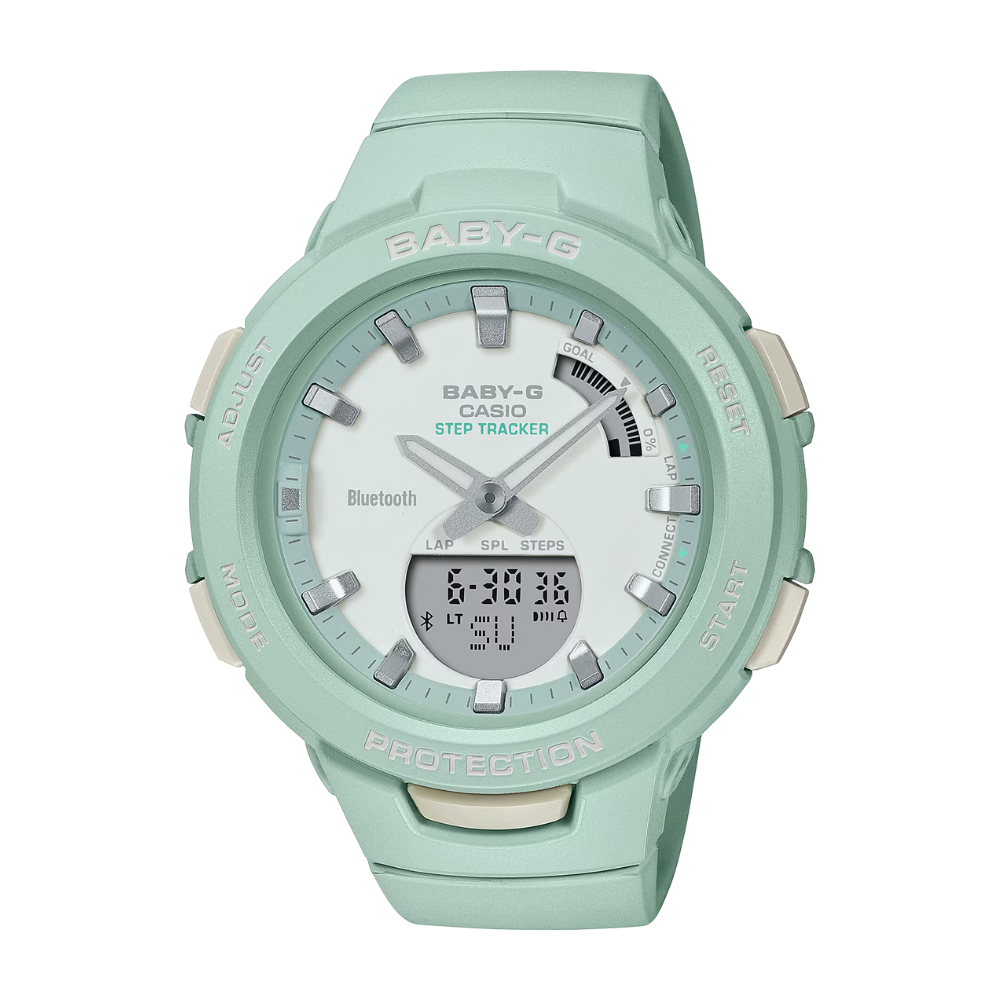 CASIO BABY-G SPORTS BSA-B100CS-3ADR ANALOG-DIGITAL GREEN WATCH