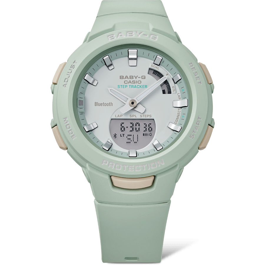 CASIO BABY-G SPORTS BSA-B100CS-3ADR ANALOG-DIGITAL GREEN WATCH