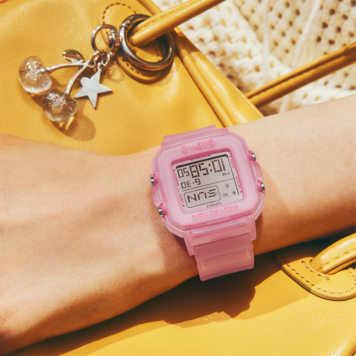 CASIO BABY-G+ PLUS BGD-10KG-4DR CONVERTIBLE DIGITAL PINK WATCH SET