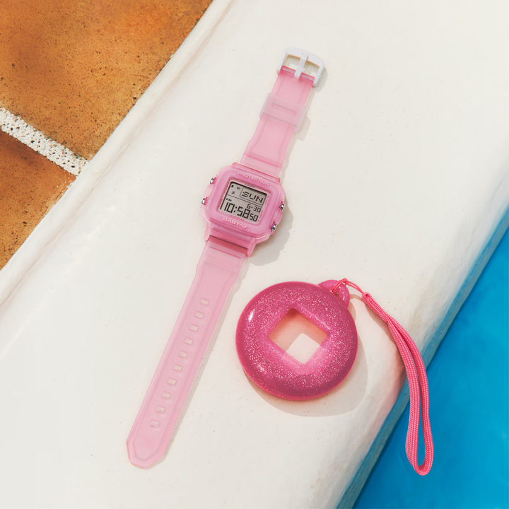 CASIO BABY-G+ PLUS BGD-10KG-4DR CONVERTIBLE DIGITAL PINK WATCH SET