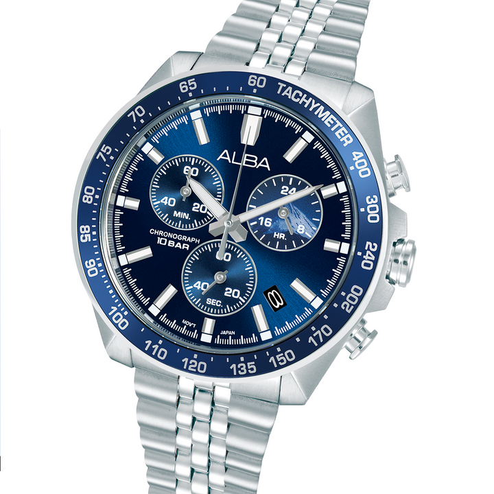 ALBA AX7027X SIGNA QUARTZ CHRONOGRAPH MEN WATCH