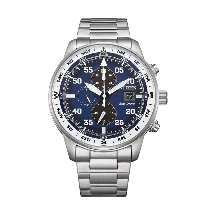 CITIZEN CA0880-58L ECO-DRIVE CHRONOGRAPH STAINLESS STEEL MEN WATCH