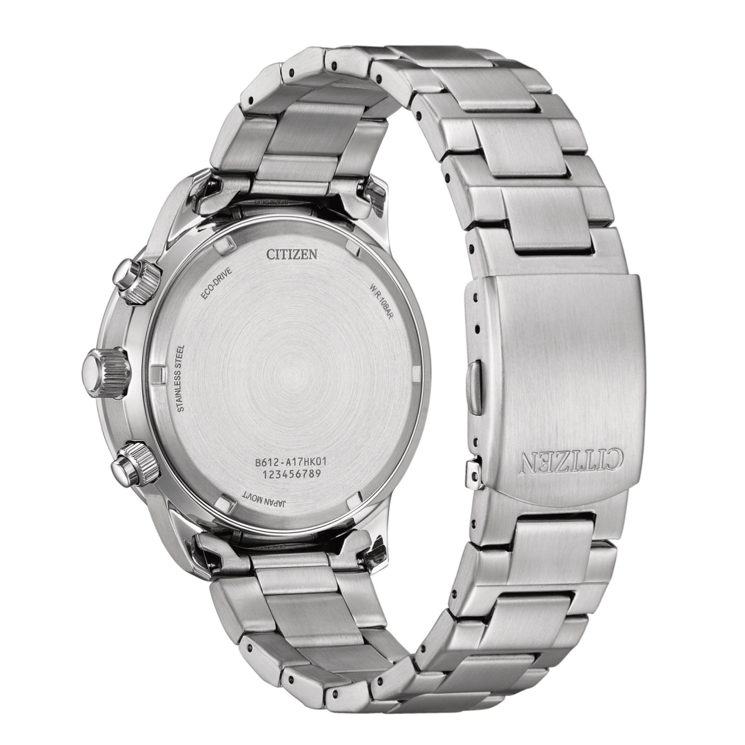 CITIZEN CA0880-58L ECO-DRIVE CHRONOGRAPH STAINLESS STEEL MEN WATCH