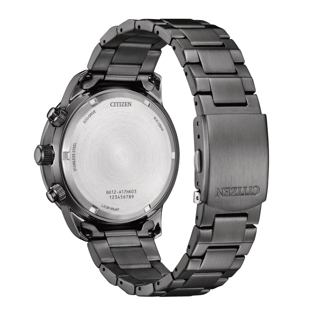 CITIZEN CA0885-54X ECO-DRIVE CHRONOGRAPH STAINLESS STEEL MEN WATCH