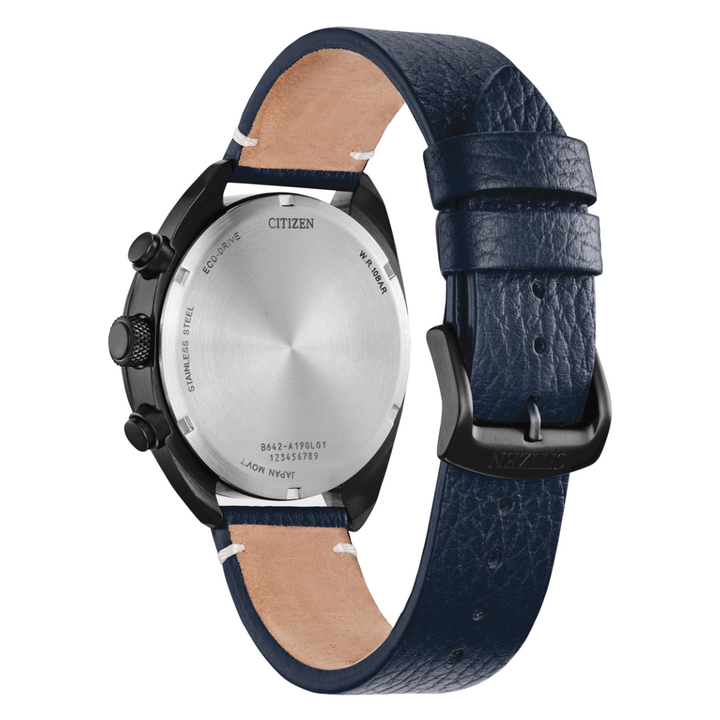 CITIZEN CA7048-08L ECO-DRIVE CHRONOGRAPH LEATHER MEN WATCH
