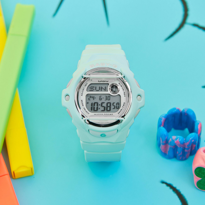 CASIO BABY-G BG-169U-3DR DIGITAL GREEN WOMEN WATCH