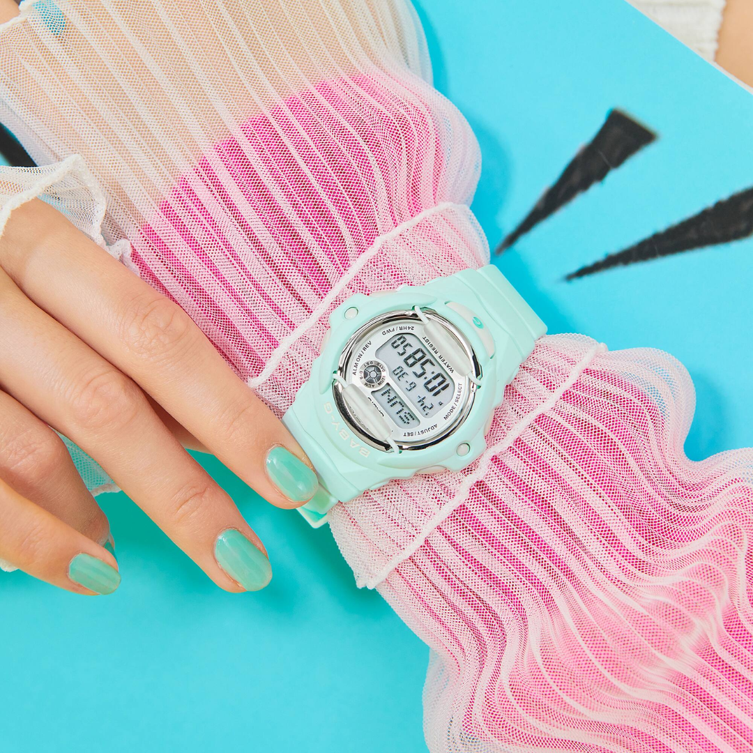 CASIO BABY-G BG-169U-3DR DIGITAL GREEN WOMEN WATCH