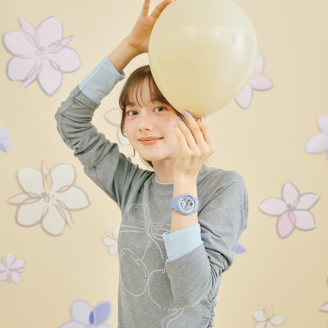 CASIO BABY-G BGA-290FL-2ADR FLOWER ANALOG-DIGITAL BLUE WOMEN WATCH