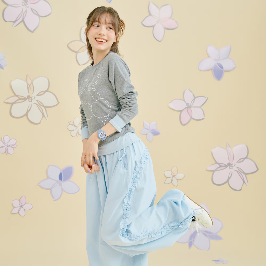 CASIO BABY-G BGA-290FL-2ADR FLOWER ANALOG-DIGITAL BLUE WOMEN WATCH