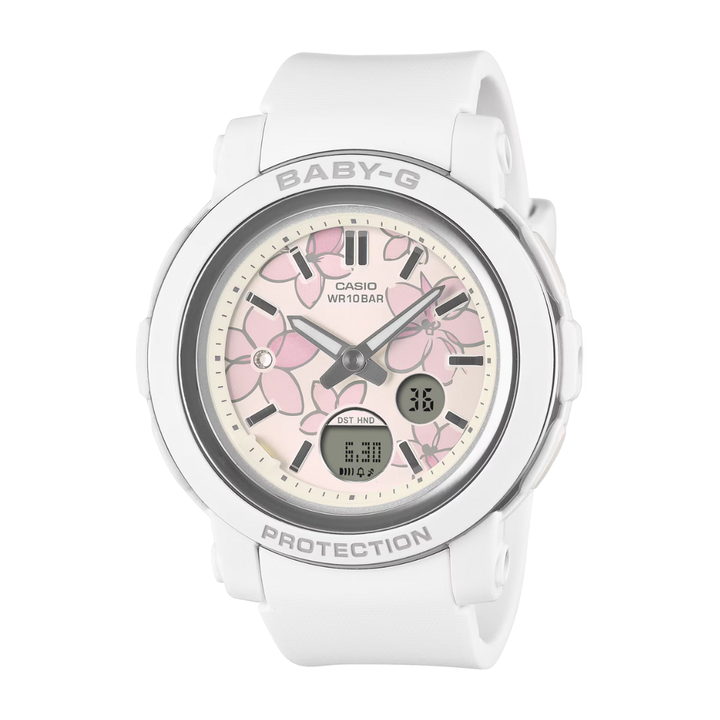 CASIO BABY-G BGA-290FL-7ADR FLOWER ANALOG-DIGITAL WHITE WOMEN WATCH