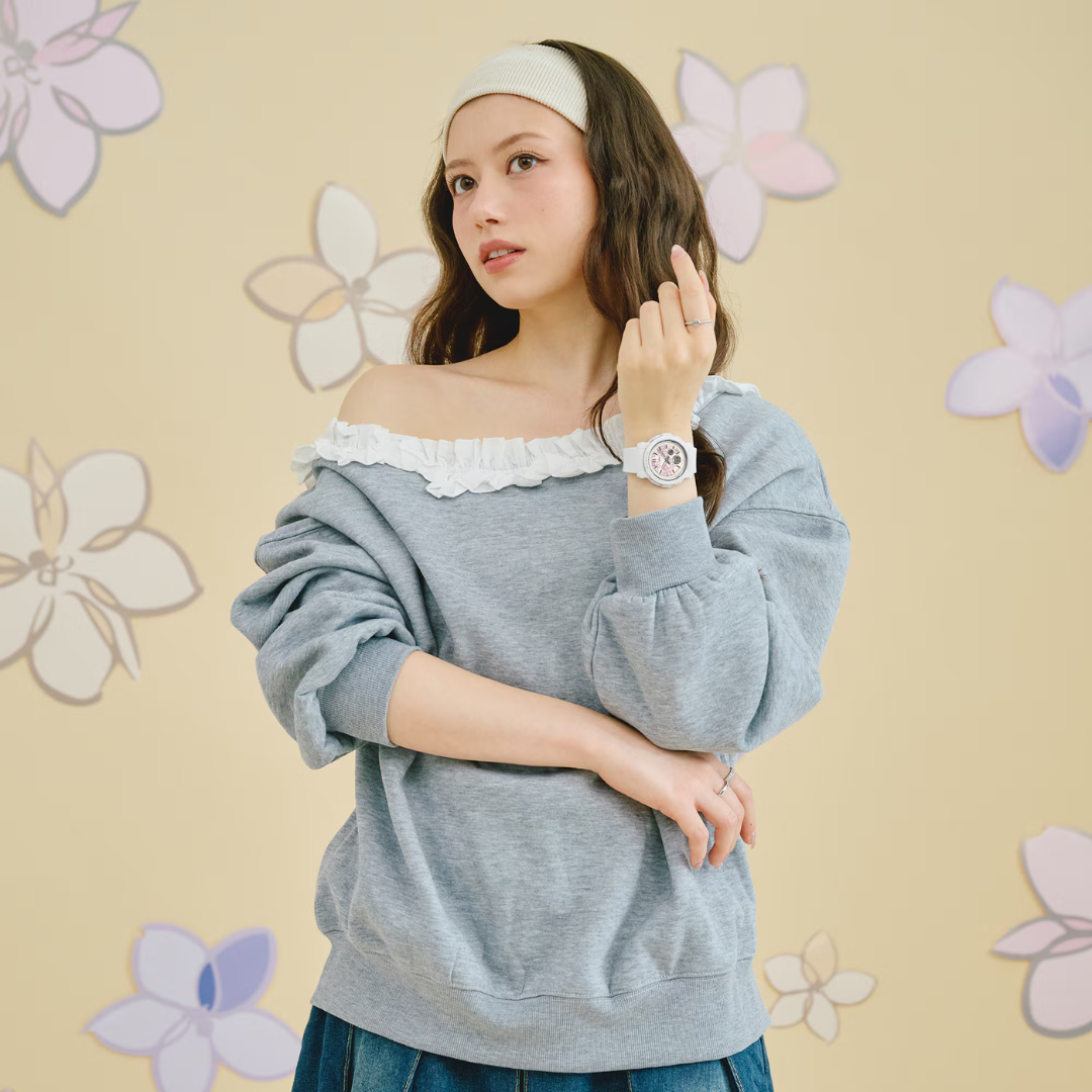 CASIO BABY-G BGA-290FL-7ADR FLOWER ANALOG-DIGITAL WHITE WOMEN WATCH