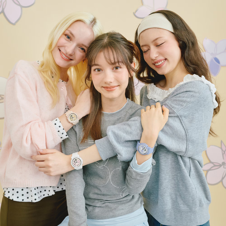 CASIO BABY-G BGA-290FL-4ADR FLOWER ANALOG-DIGITAL BEIGE WOMEN WATCH