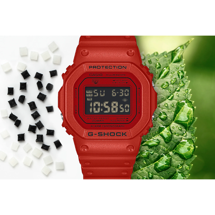 CASIO G-SHOCK DW-5600RRB-4DR STANDARD DIGITAL RED WATCH