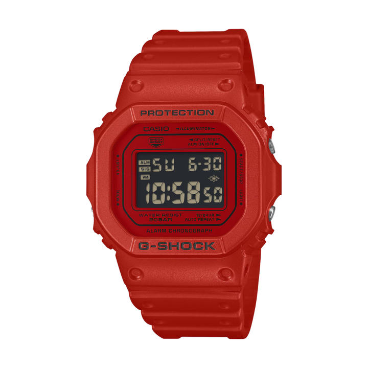CASIO G-SHOCK DW-5600RRB-4DR STANDARD DIGITAL RED WATCH